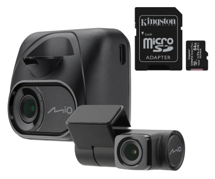 Kamera samochodowa Mio MiVue C595WD Dual HDR Full HD/140/WiFi/GPS + karta 64GB